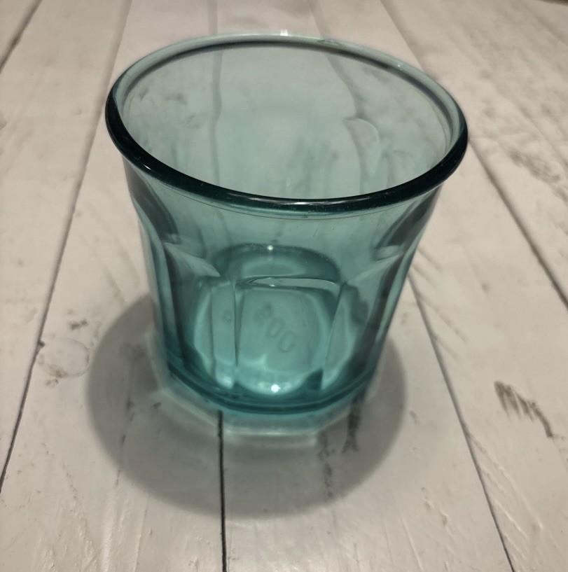 Luminarc Arcoroc Glass 500 Tumbler 3.5″ Aqua Teal Green France 10 Panel