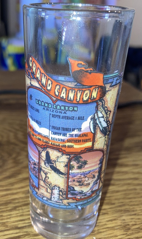 Vintage Shot Glass – Souvenir of the Grand Canyon 4″ T