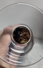 Pier 1 Imports Handblown Brown Swirled Water Goblets Set of 3