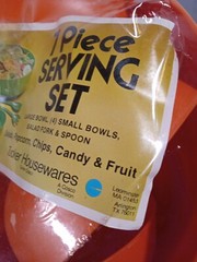 Vintage New In Package 7 Piece Serving Set Tucker Housewares Orange No.17