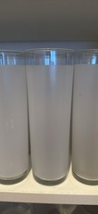 Set of 8 Vintage Libbey White Frosted Highball Drinking Glasses 7″