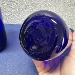 VTG 1970’s Libbey Cobalt Blue Drinking Glass/Tumbler 16 oz 6.25″ Tall Set of 2