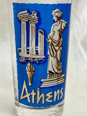 Vintage Libbey Cities of The World Highball Glasses Athens & Bombay Set of 2 MCM