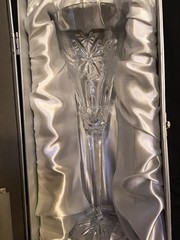Waterford Clear Crystal Snowflake Wishes Serenity Flute NIB