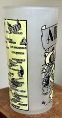 Hazel Atlas Vintage Arizona Souvenir 5-inch Frosted Glass