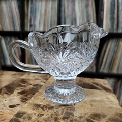 Shannon 24% Lead Crystal Handcrafted Designs of Ireland Gravy Sauce Boat New