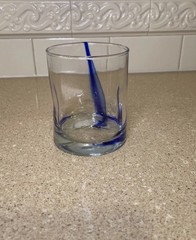 Libbey Blue Ribbon Dimple Rocks Glass