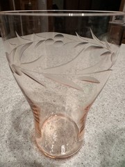 FABERWARE Brooklyn NY Chrome Beverage Caddy Holder w/6 Rainbow Etched Glasses