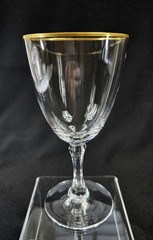 Lenox Crystal Mansfield (Gold Trim) Wine Glasses 5 7/8″ Set of 8 Excellent