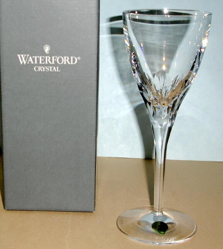 Waterford Elberon Crystal Wine Goblet 8.75″ 8oz Made in Ireland 115062 New Boxed