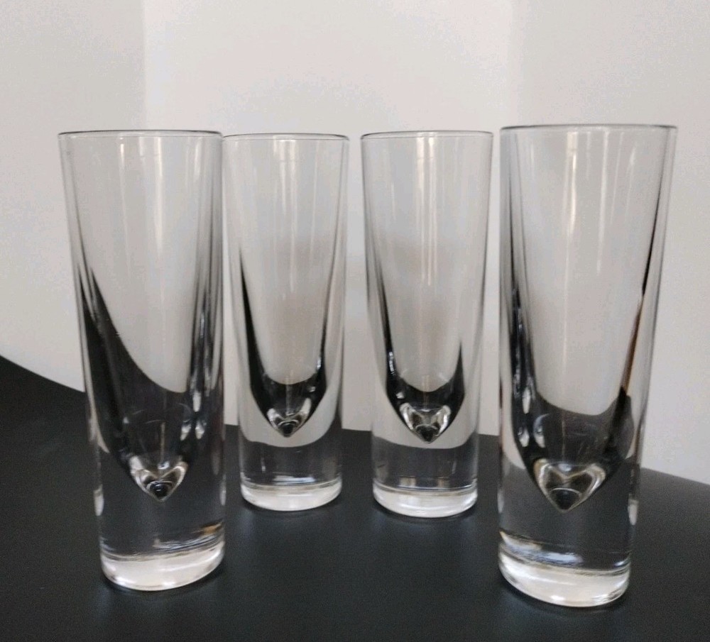 Leonardo Gelli Grappa Italian Weighted Heavy Bottom Highball Glassesb7″ Set Of 4
