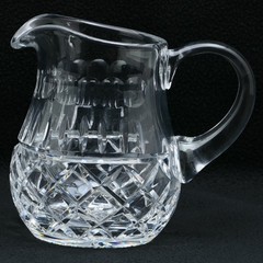 Waterford Ireland Crystal Thumb Print 6 3/4″ High WATER PITCHER – Sticker