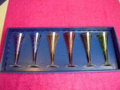{BOX SET OF 6} Mikasa Crystal (Cheers Mix) 5 7/8″ 2 oz CORDIAL GLASSES Exc NIB