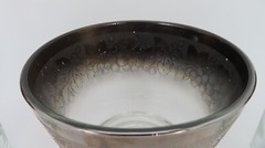 Set Of 2 Vtg SILVER Fade Grape Glasses Highball and Ice Bucket Mercury Ombre MCM