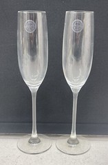 Two Lenox Champagne Flutes Made In Slovakia 10in Tall