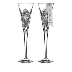 Waterford Crystal 202l Happiness Flutes Pair New Years ED #1055459 NEW IN BOX