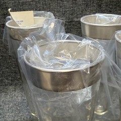 Vtg Dorothy Thorpe Allegro Pilsner Glasses Set of 4 Silver Rim MCM NIB New