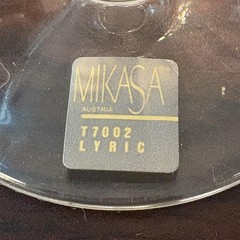 Vintage Mikasa Lyric T7002 Brandy Snifter Glass Gold Rim Clear Austria Barware