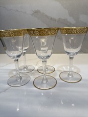 5 VTG Tiffin Franciscan Rambler Rose 5.5 Gold Rim
