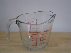 Anchor Glass 2 Cup Measuring Cup with Handle Made In USA Kitchen Cooking