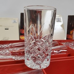 VTG Cristal d’Arques Masquerade 16pc Highball Glass Set NOS France Crystal