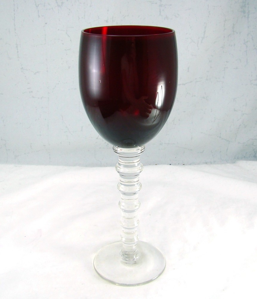 Home Essentials Glassware IMPERIAL RUBY Water Goblet(s) EXCELLENT Height 9 3/4″