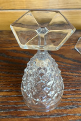 Vintage Fostoria AMERICAN Clear #2056 9oz Water Goblet Glasses 6 7/8″ Set of 8