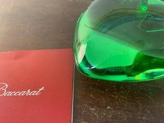 Green Heart Paperweight Love Model In Baccarat Crystal