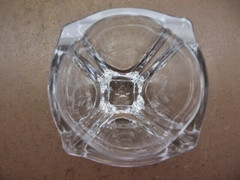 Beautiful LEAPING STAG Etched Crystal Glass 4 3/4″ Tall Signed ‘Y. Knute’ or (?)