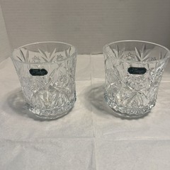 Set Of 2 Cristal J. D. Durand Whiskey Glass 24% Lead Crystal