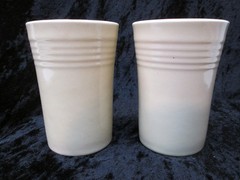 ONE Vintage Original OLD IVORY FIESTA Juice Tumbler 3 1/2″