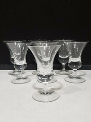 SET OF 7 – MCM Flared Champagne Wine Martini Cocktail 3 OUNCE Stemware 4 3/4″