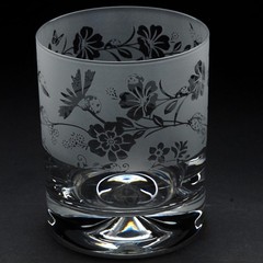 Whiskey Glass Decorated Ladybird Sandblast Animal Drink Tumbler Gift Box Animo