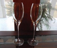 Crystal Champagne Toasting Flute 10 1/4 inch 8 oz Set of 2