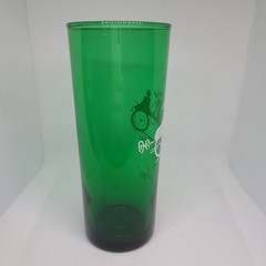 Anchor Hocking Glass Co FOREST GREEN Straight Shell Gas Buggy Iced Tea Tumbler