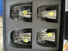 New waterford crystal scotch glasses (4) In Original Box Set