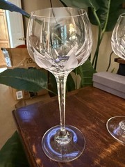 Mikasa (4) FLAME D’AMORE Crystal Wine Hocks 8 3/8″ Tall MINT More Available