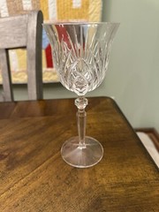 Gorham Crystal Water Goblet Glass – «Rosewood» 8 1/4″ Tall – 3 3/4″ rim