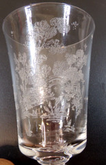 Fostoria Willow Pattern 4 1/2″ Juice Glasses & 5 3/4″ Water Glasses Footed – 5