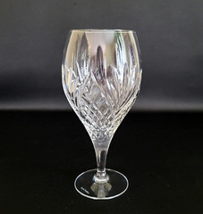 Royal Doulton Stratford Crystal Iced Tea Glass Cut Fans & Criss-Cross – One