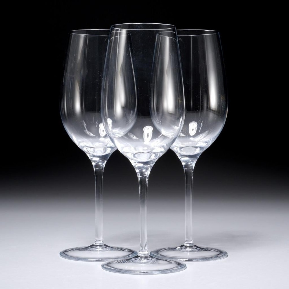 William Yeoward Olympia Clear Crystal White Wine Glass 3pc Lot 8.25″h