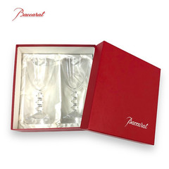 Baccarat Vega Beautiful Wine Glasse Crystal Set Of 2 With Original Box