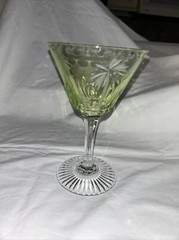 William Yeoward Jenkins Alexis Light Green Martini Glass 6.5” NWT