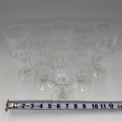 Set of 6 Cristal d’Arques Longchamp Water Goblets