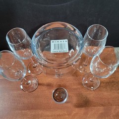 🔥Mikasa Cordial Set W/ Decanter Classic Elegance 4 Glasses VR350/905 ~ New