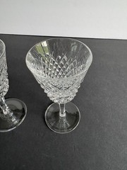 WATERFORD ALANA WINE GLASSES 5 7/8 IN. TALL SET OF TWO