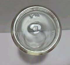 Vintage Hazel Atlas Atomic Star Glass With Red & White Stars