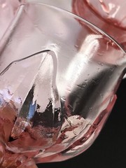4 Vintage Tiffin Franciscan Cabaret Pink Lotus Footed Wine Water Ice Tea Sherbet