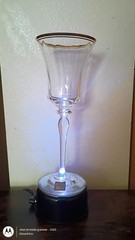 MIKASA Jamestown Fine Crystal Gold Trim Iced Tea Goblets (set of4) Ships Free