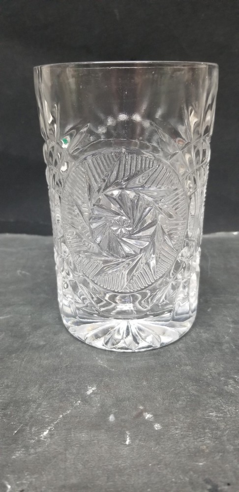 VTG FOSTORIA STOWE 1974-1982 GLASS TUMBLER 5 1/8″